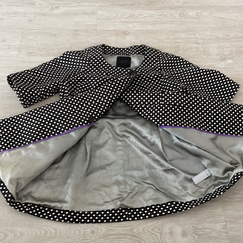 Vintage J Crew black kimono jacket blazer coat 6 - Picture 4 of 7
